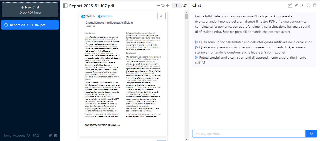 Come riassumere pdf e creare articoli con l'intelligenza artificiale